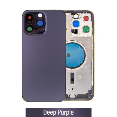 Rear Housing for iPhone 14 Pro Max (NO LOGO)-Deep Purple Rear Housing for iPhone 14 Pro Max (NO LOGO)-Deep Purple